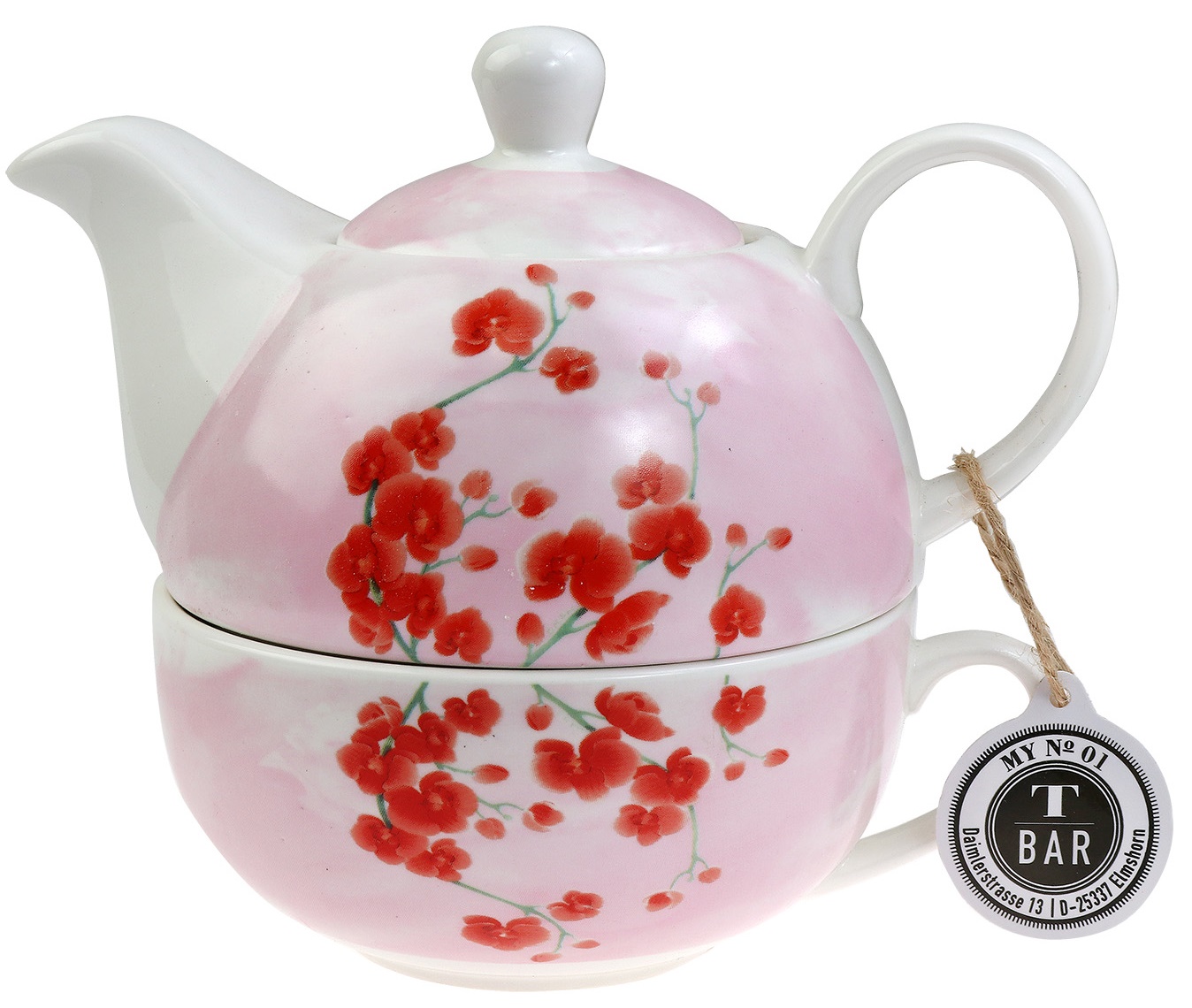 Ceainic cu ceasca - Tea for one - Orchid | Kirchner, Fischer & Co