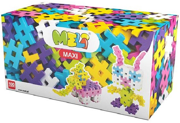 Set de constructie - Maxi 100 piese | Meli