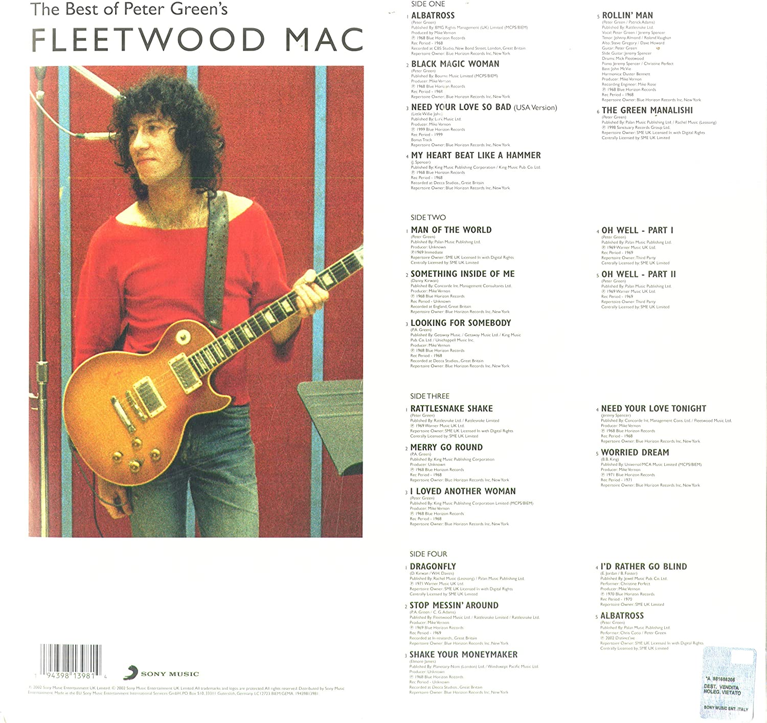 The Best Of Peter Green\'s Fleetwood Mac - Vinyl | Fleetwood Mac