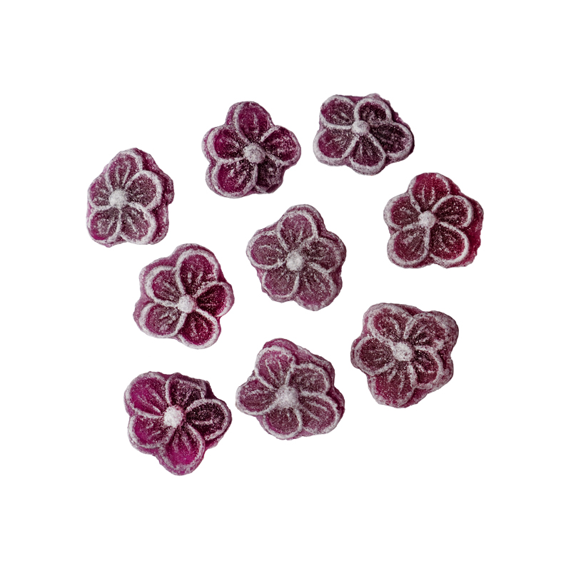 Borcan bomboane - Les Bonbonnieres Violettes, 80g | Les Gourmandises de Sophie - 1 | YEO