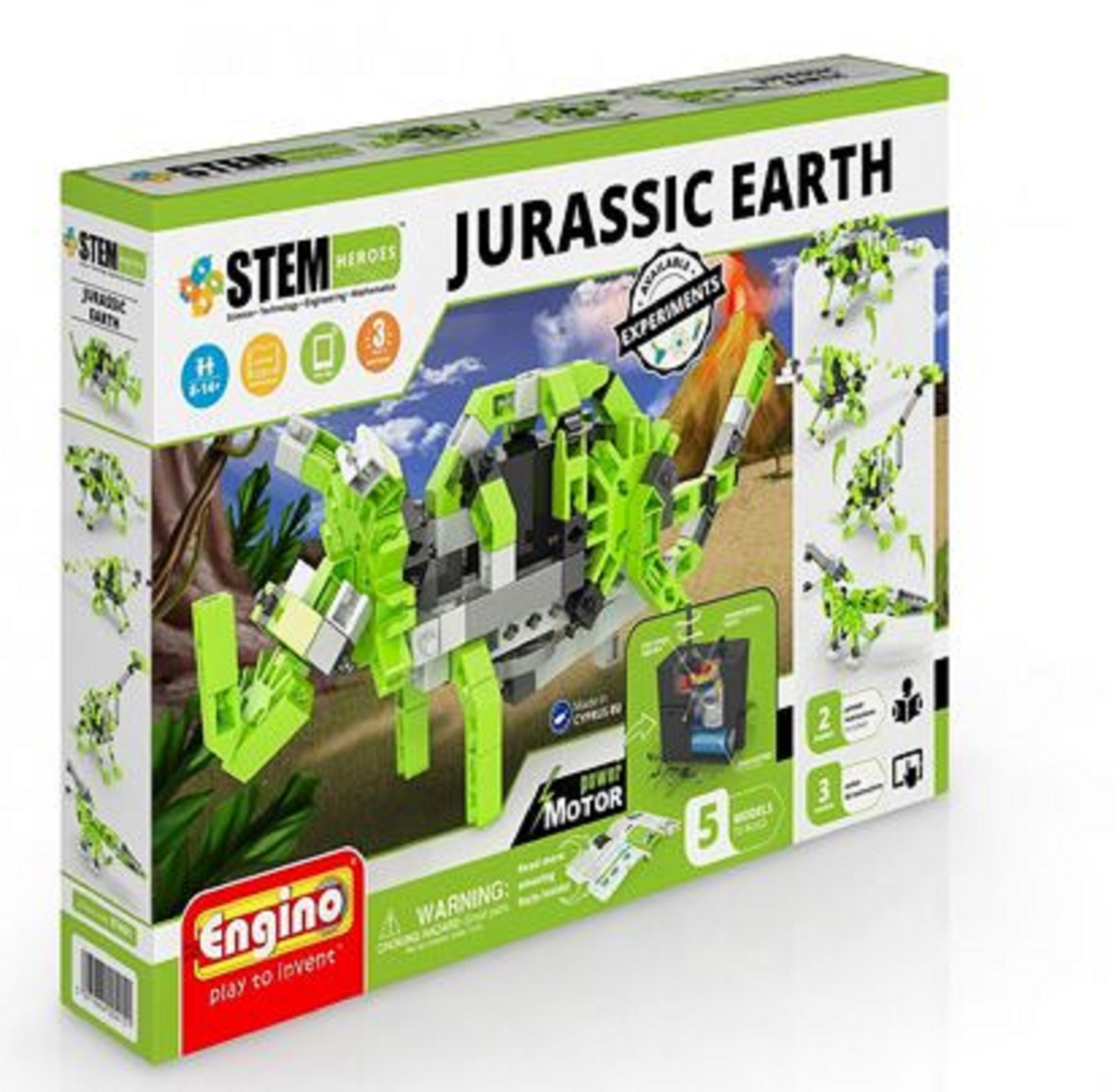 Set de constructii - Stem Heroes - Jurassic Earth | Engino