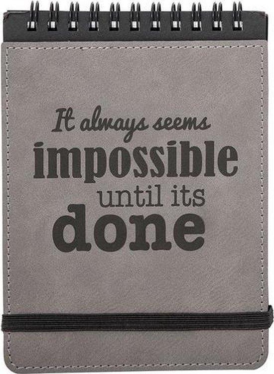 Carnet - Impossible and Done - Gray | Balvi