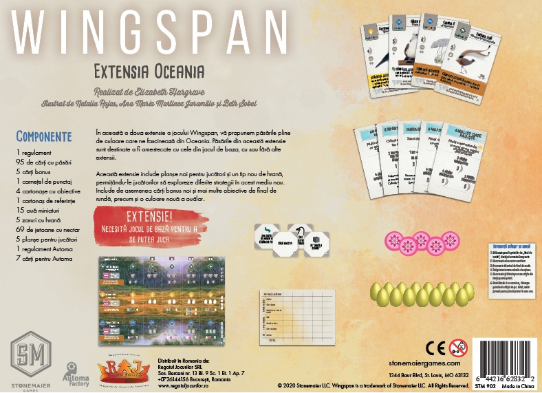 Extensie - Wingspan - Oceania | Stonemaier Games - 1