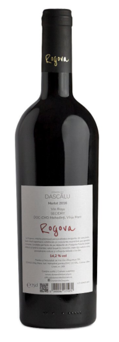 Vin rosu - Rogova, Merlot, sec, 2016 | Domeniile Dascalu - 1 | YEO