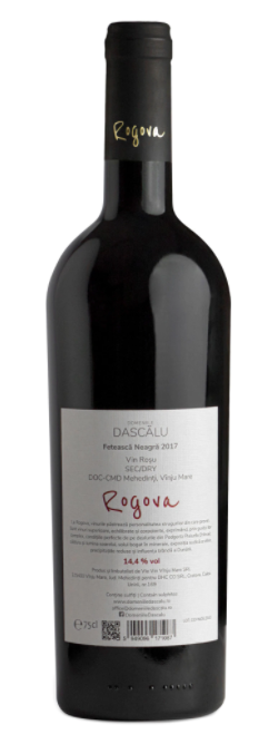 Vin rosu - Rogova, Feteasca Neagra, sec, 2017 | Domeniile Dascalu - 1 | YEO