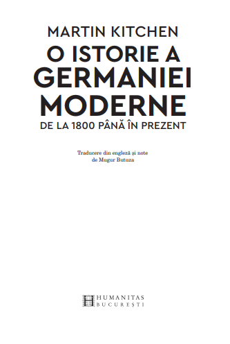 O istorie a Germaniei moderne | Martin Kitchen