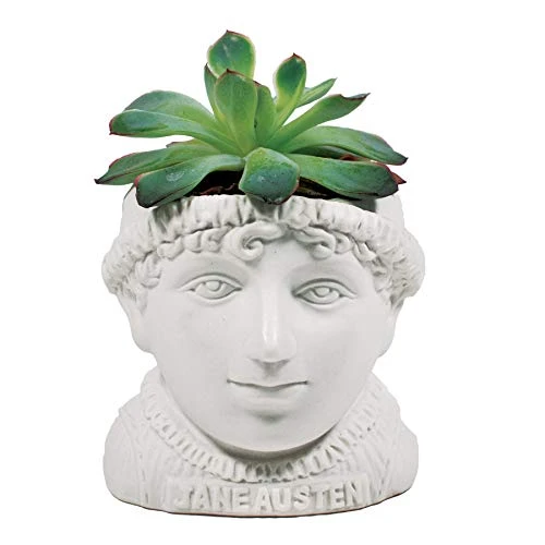 Ghiveci - Jane Austen Bust Succulent Planter | The Unemployed Philosophers Guild - 2 | YEO