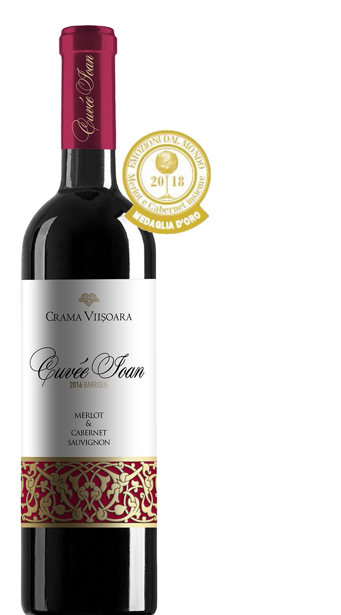Vin rosu - Cuvee Ioan, Merlot & Cabernet Sauvignon, sec, 2016 | Crama Viisoara