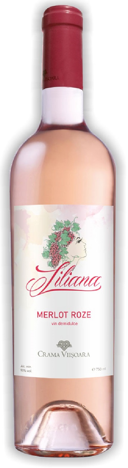 Vin rose - Liliana, Merlot, demidulce, 2020 | Crama Viisoara