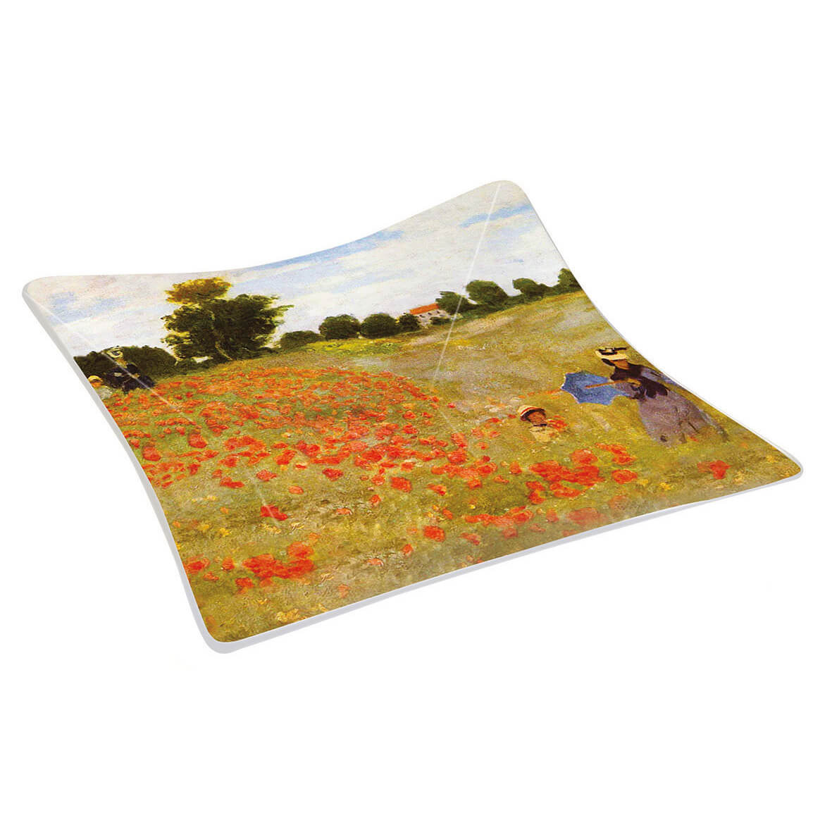 Platou - Glas Bowl Les Coquelicots, 13x13cm | Easy Life