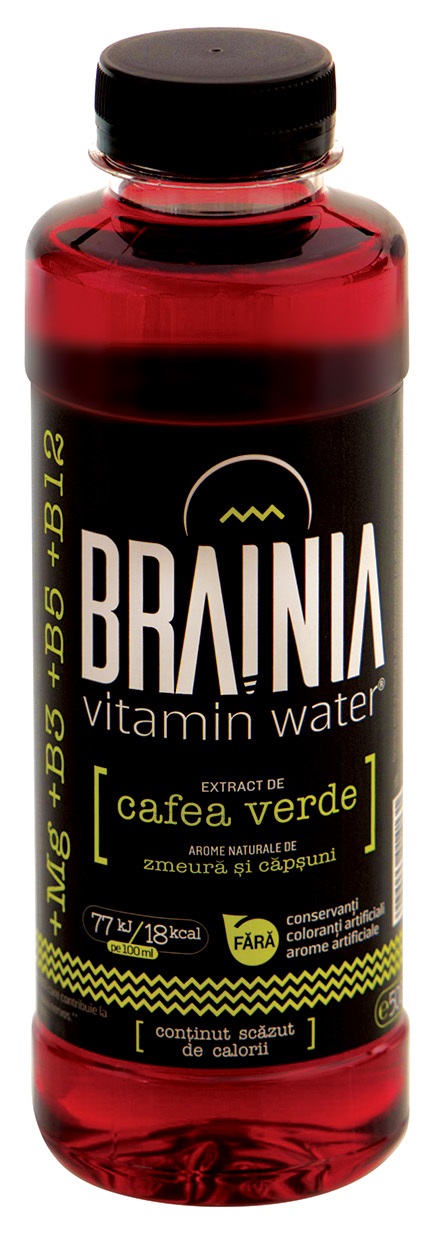 Apa cu vitamine Brainia - Extract Cafea verde - 500 ml  | Brainia