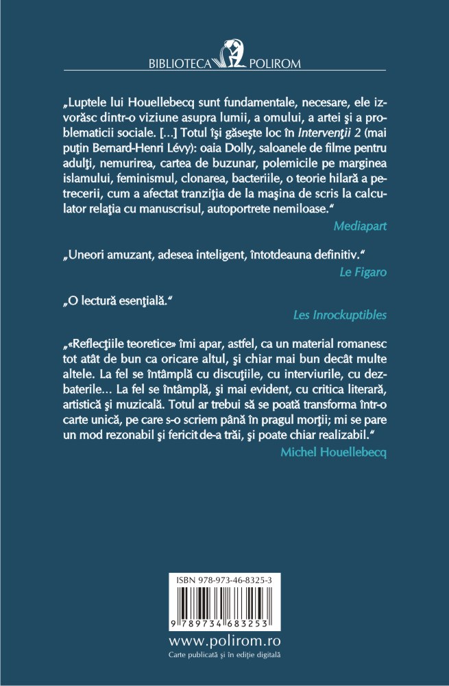 Interventii 2. Urme | Michel Houellebecq