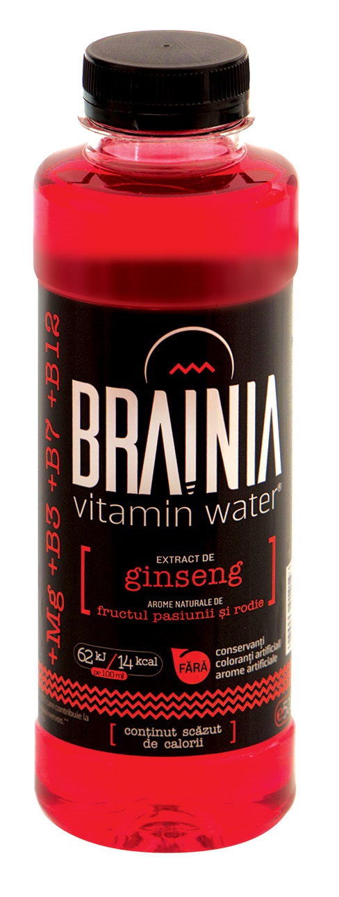 Apa cu vitamine Brainia - Extract Ginseng - 500 ml  | Brainia