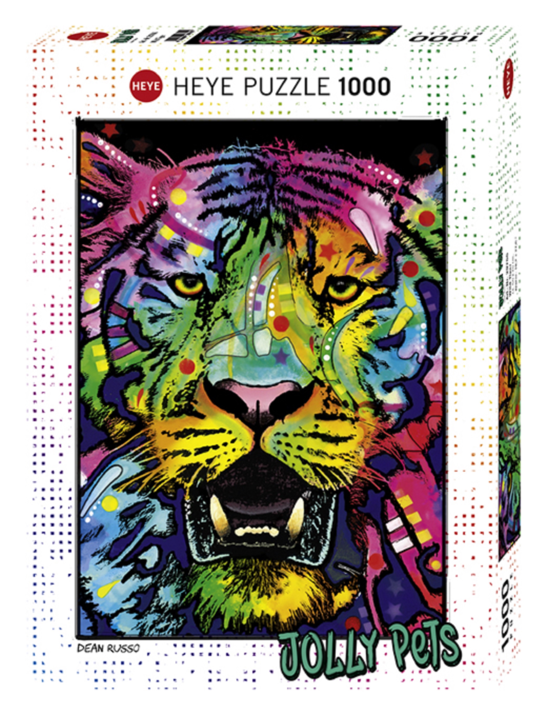 Puzzle 1000 piese - Tigru furios | Heye