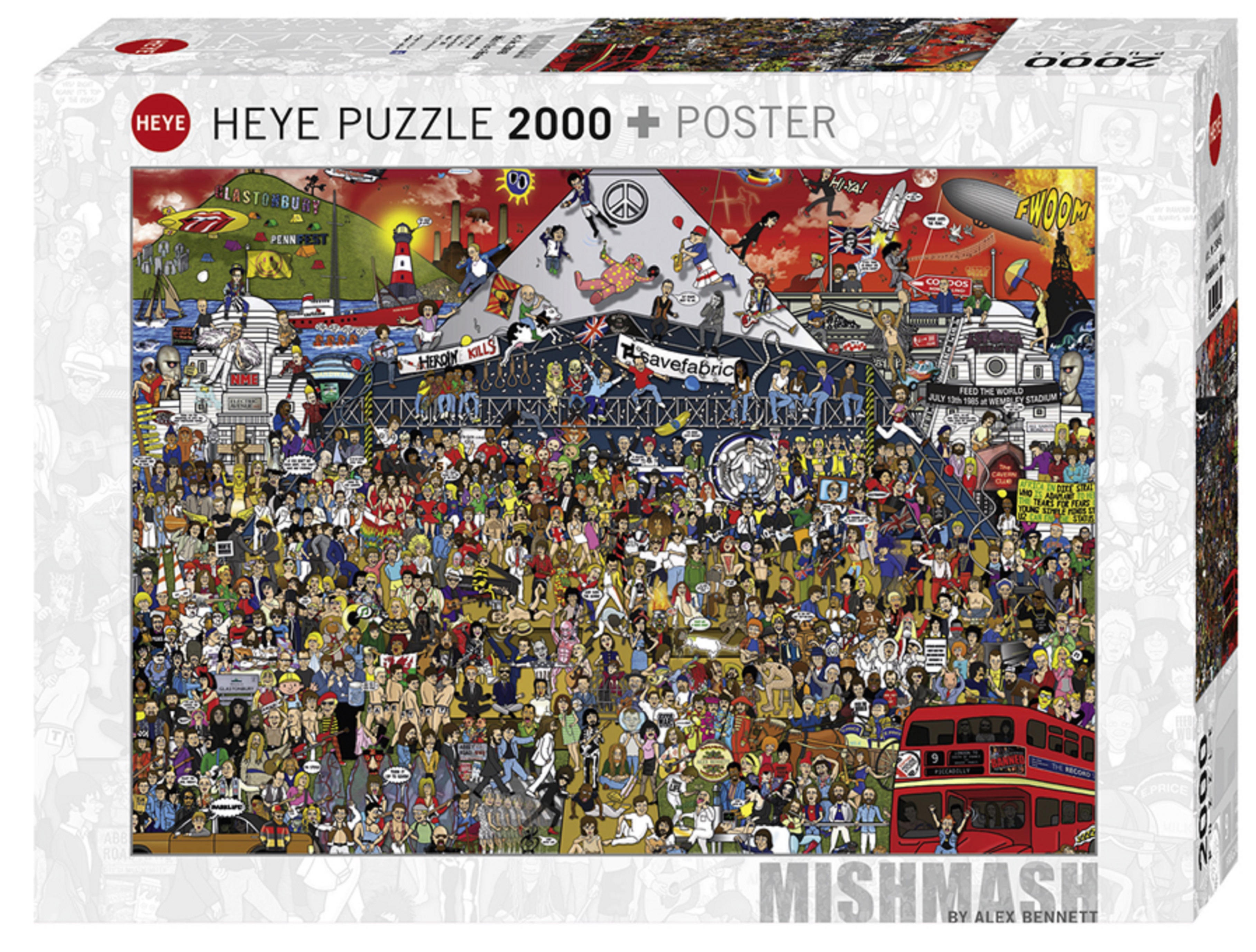 Puzzle 2000 piese - Istoria muzicii britanice | Heye