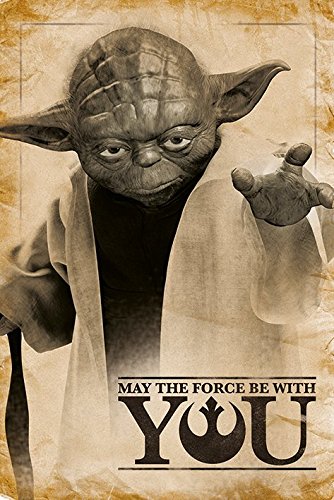 Poster - Star Wars Yoda, May The Force Be With You | Pyramid International