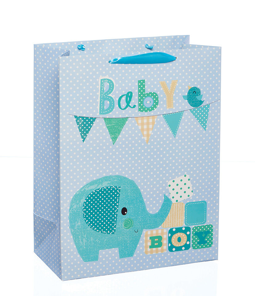 Punga pentru cadou - Blue Elephant - mini | Meridian Import Company