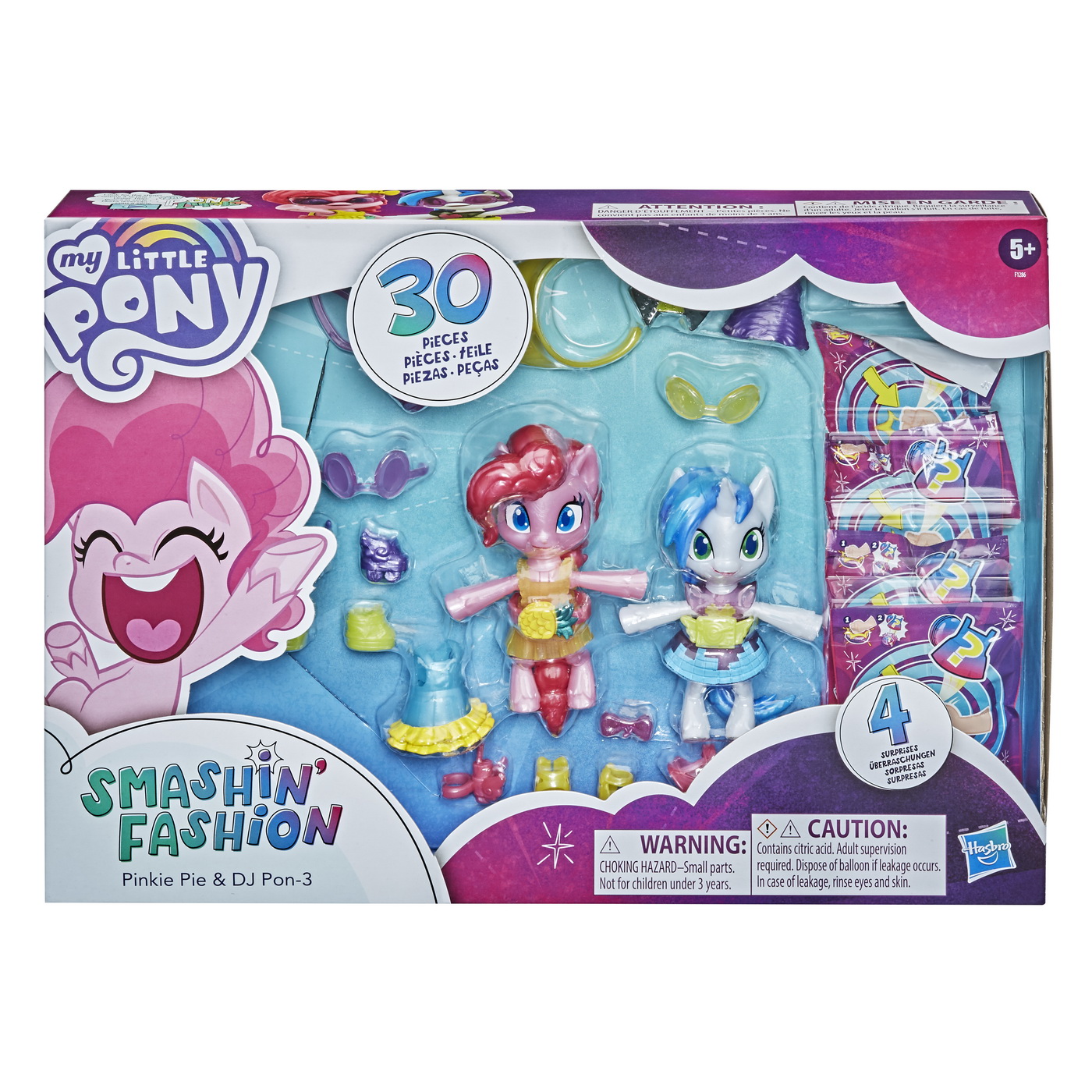 Set figurine - My Little Pony: Smashin\' Fashion - Pinkie Pie & DJ Pon-3 | Hasbro - 6 | YEO