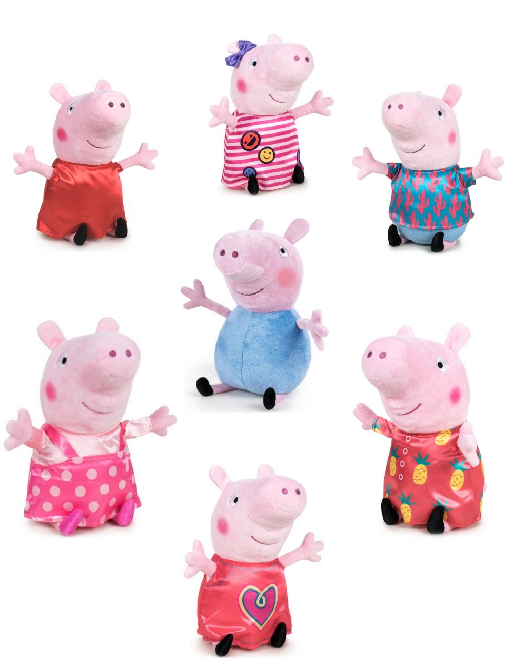 Jucarie de plus - Peppa Pig, 31 cm - mai multe modele |