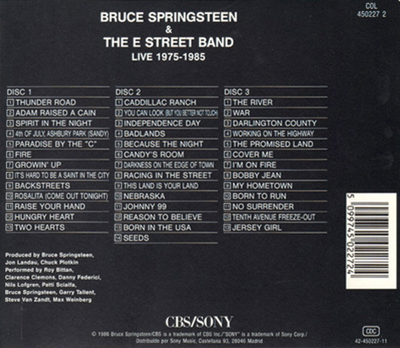 Bruce Springsteen & The E-Street Band - Live/1975-85 | Bruce Springsteen, The E-Street Band