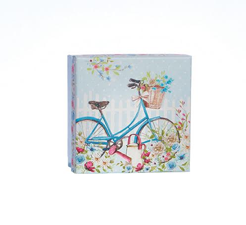 Cutie pentru cadou - Blue Bicycle Glitter | Meridian Import Company