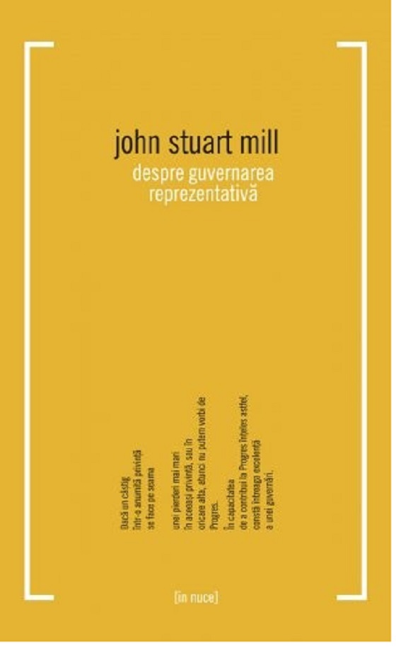 Despre guvernarea reprezentatitva | John Stuart Mill