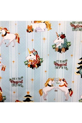 Hartie de impachetat Christmas Unicorns | Puckator
