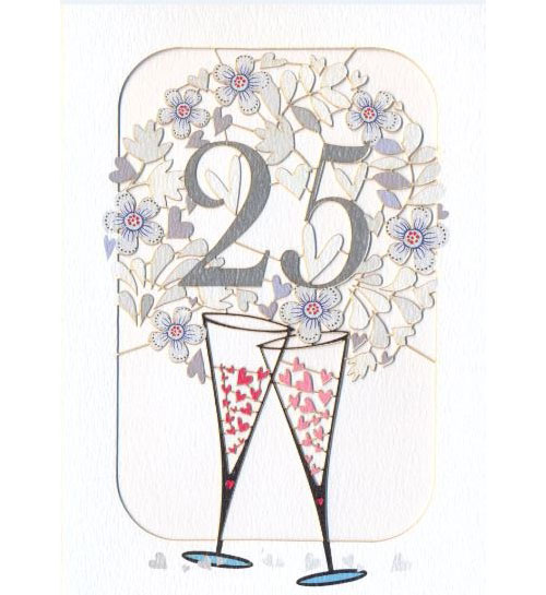 Felicitare - 25Th Anniversary | Forever Handmade Cards