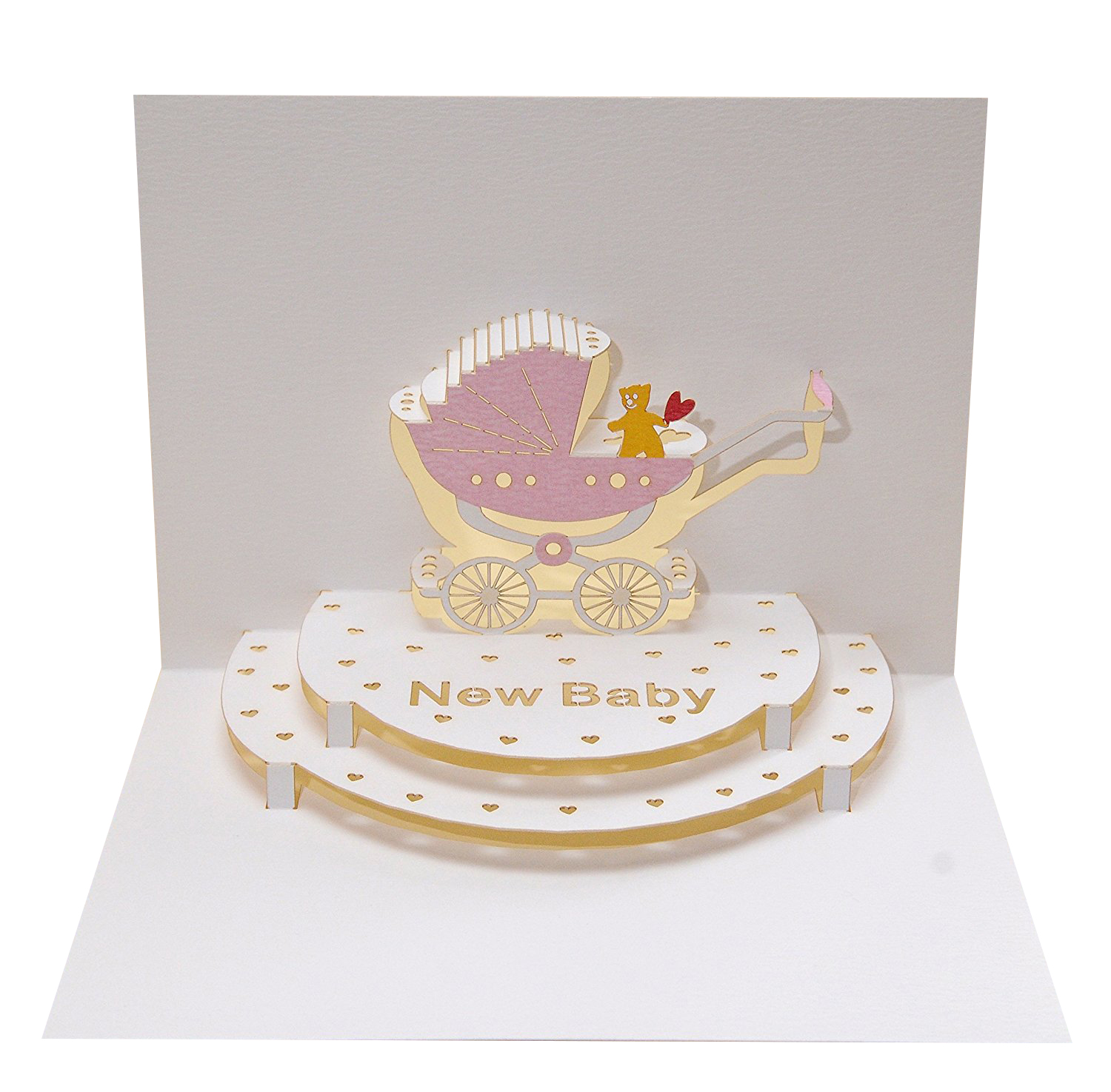 Felicitare pop-up - New Baby Girl | Forever Handmade Cards