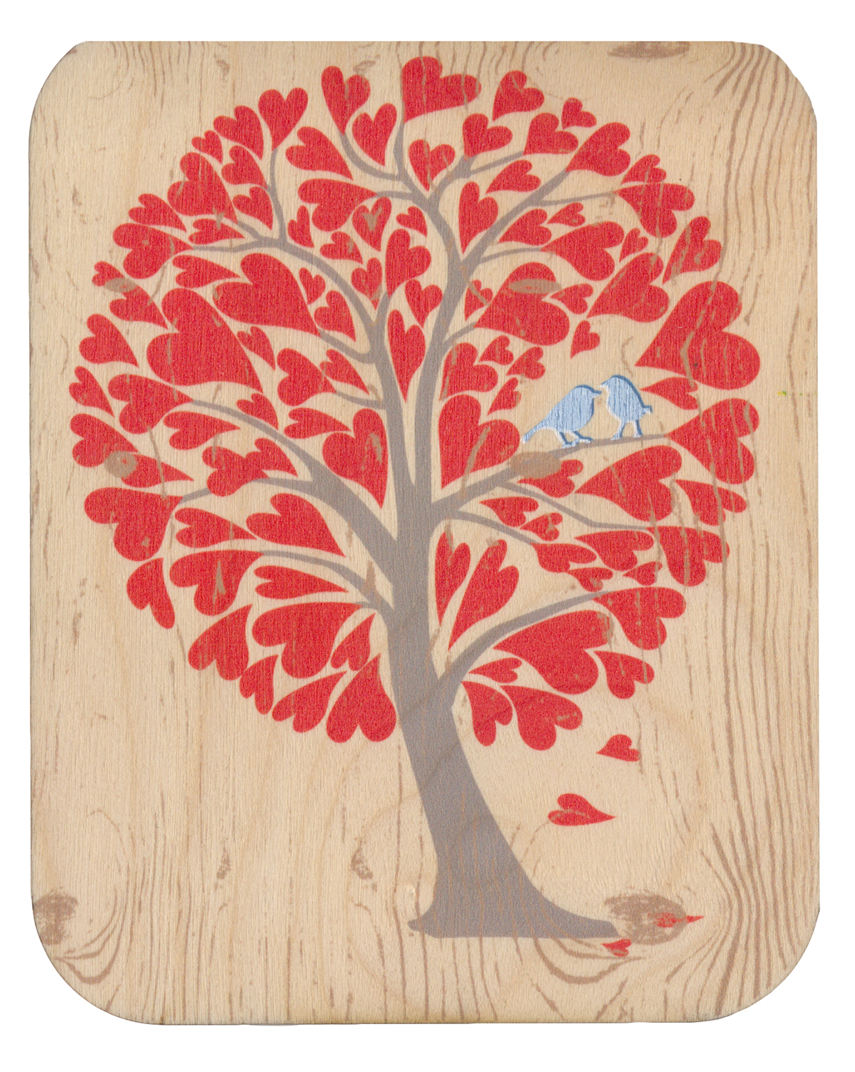 Felicitare - Red heart tree | Forever Handmade Cards