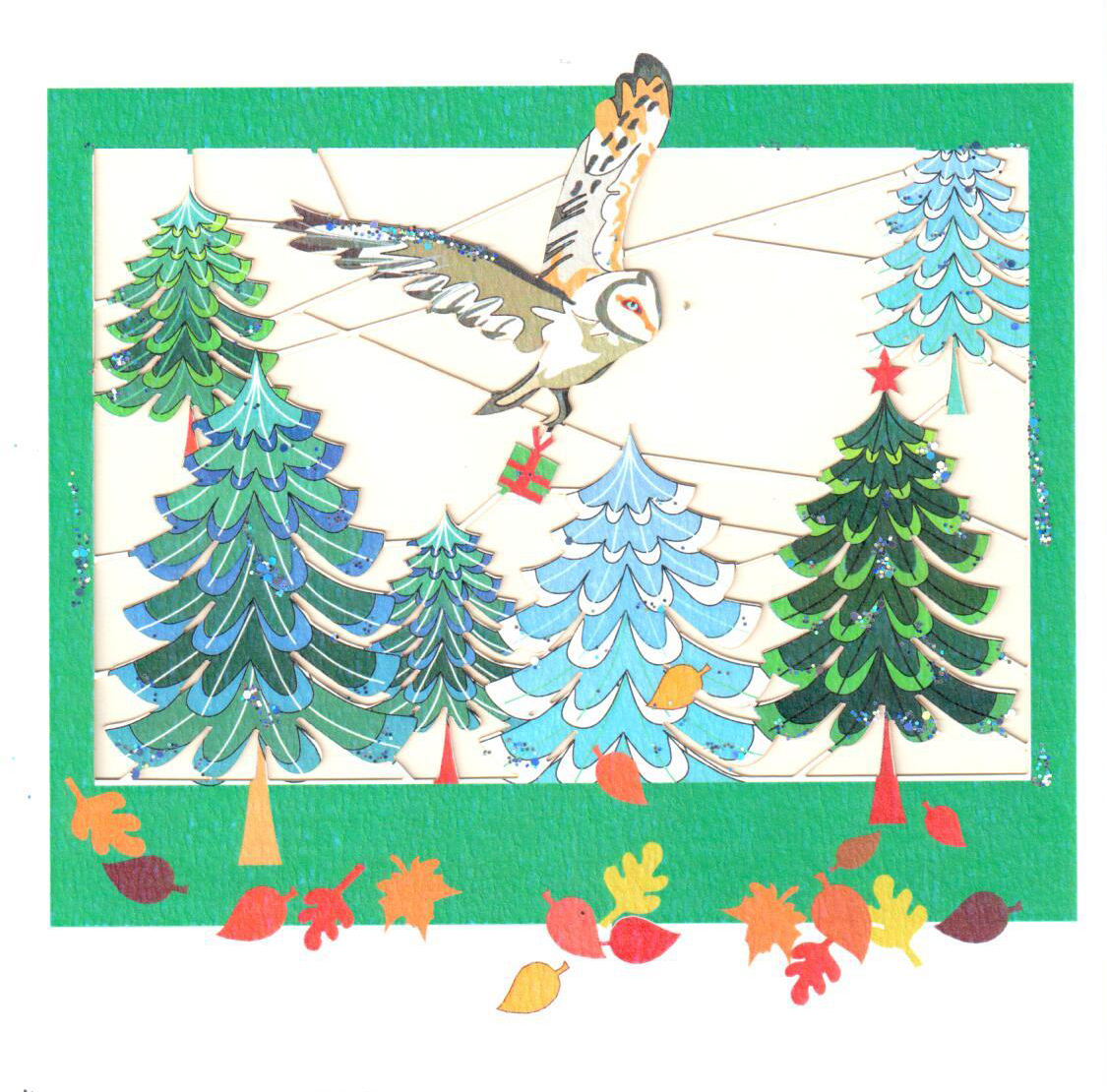 Felicitare - Xmas Owl over Treetops | Forever Cards Limited