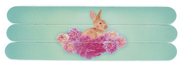 Set 3 pile pentru unghii - Bunny on Flowers | Catseye