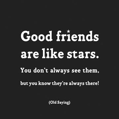 Felicitare - Good friends are like stars | Quotable Cards