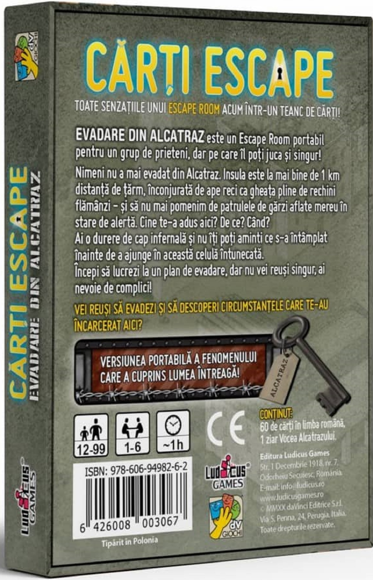 Joc - Carti Escape - Evadare din Alcatraz | Ludicus - 2