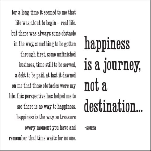 Felicitare - Happiness is a journey | Quotable Cards