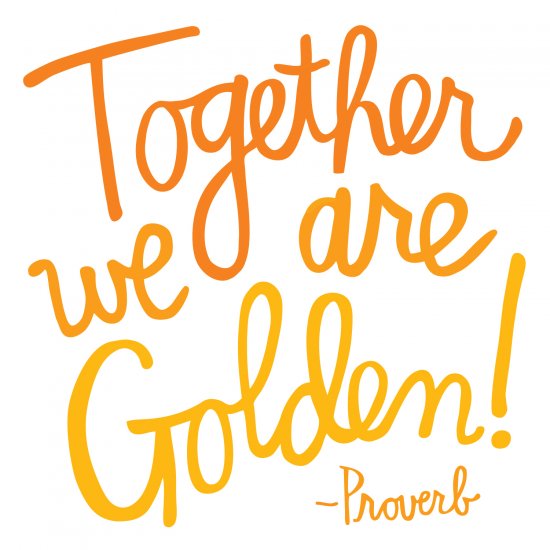 Felicitare - We are golden | Quotable Cards