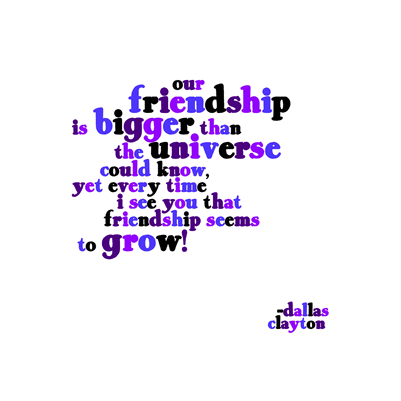 Felicitare - Our Friendship Is Bigger | Quotable Cards