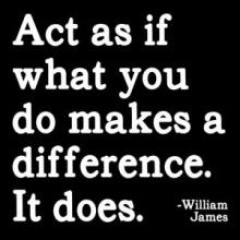 Magnet - Act as if what you do makes a difference.. | Quotable Cards