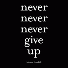 Magnet - Never Give Up | Quotable Cards