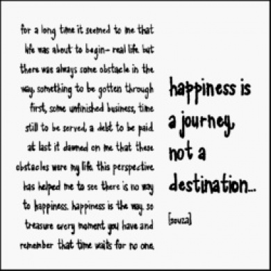 Magnet - Happiness is a journey | Quotable Cards