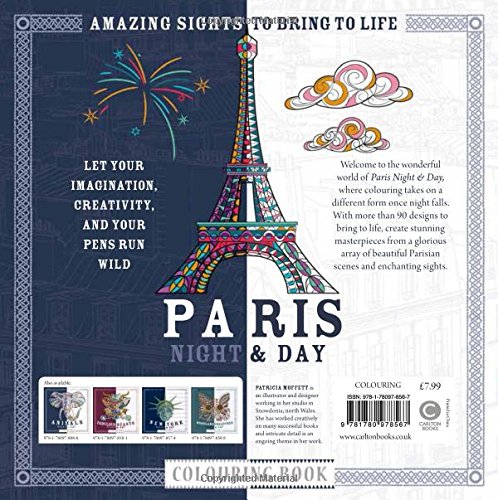 Paris Night & Day Colouring Book | Patricia Moffett - 3 | YEO