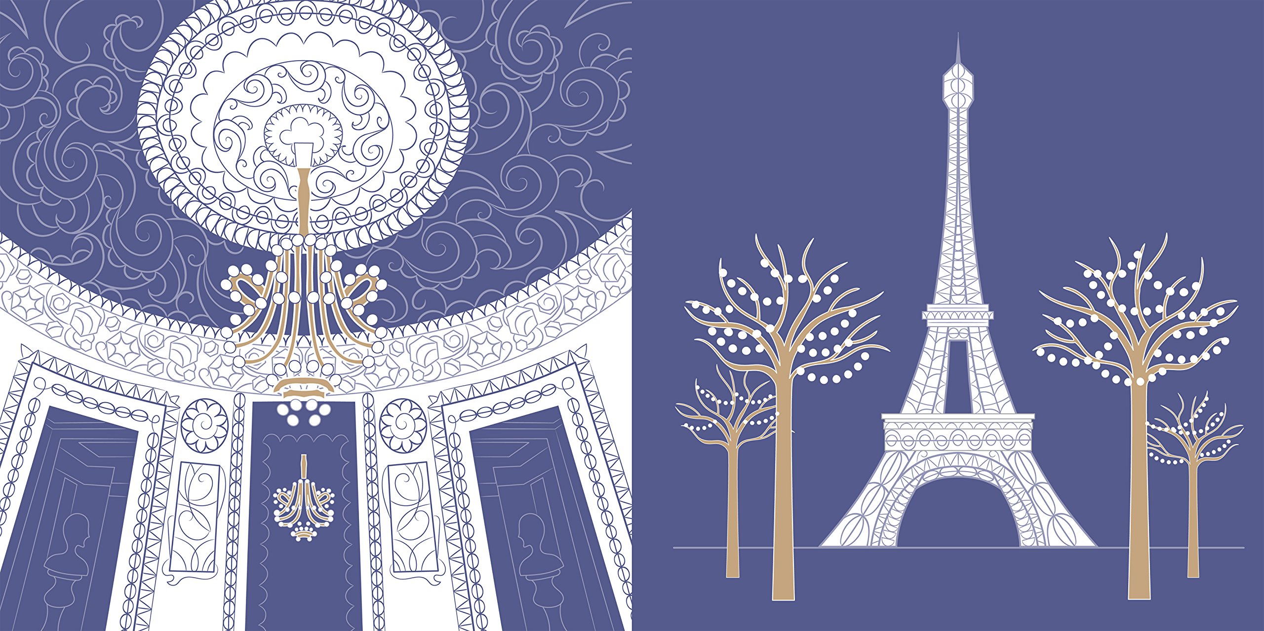 Paris Night & Day Colouring Book | Patricia Moffett - 1 | YEO