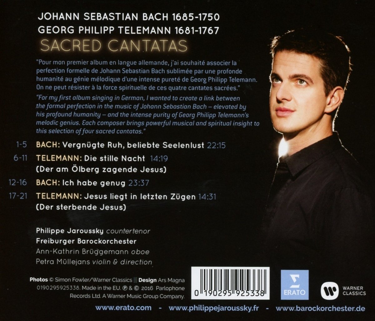 Bach / Telemann: Sacred Cantatas | Philippe Jaroussky, Freiburger Barockorchester - 1 | YEO