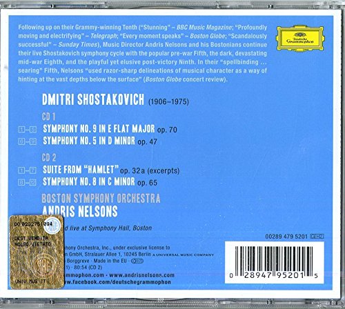 Shostakovich - Symphony Nos. 5, 8 & 9 | Boston Symphony Orchestra, Andris Nelsons - 1 | YEO