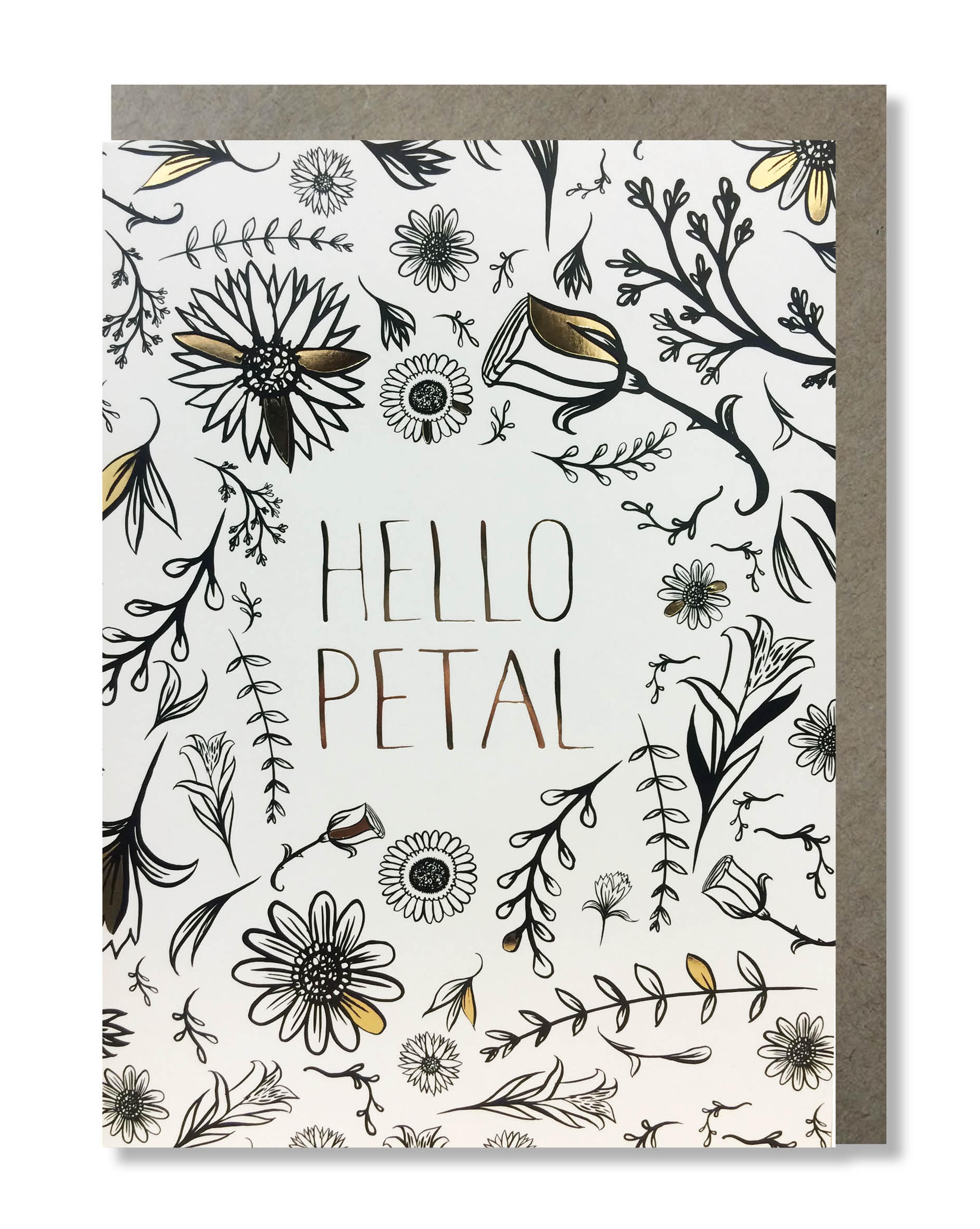 Felicitare cu 8 pagini de colorat - Hello Petal | Cardoo