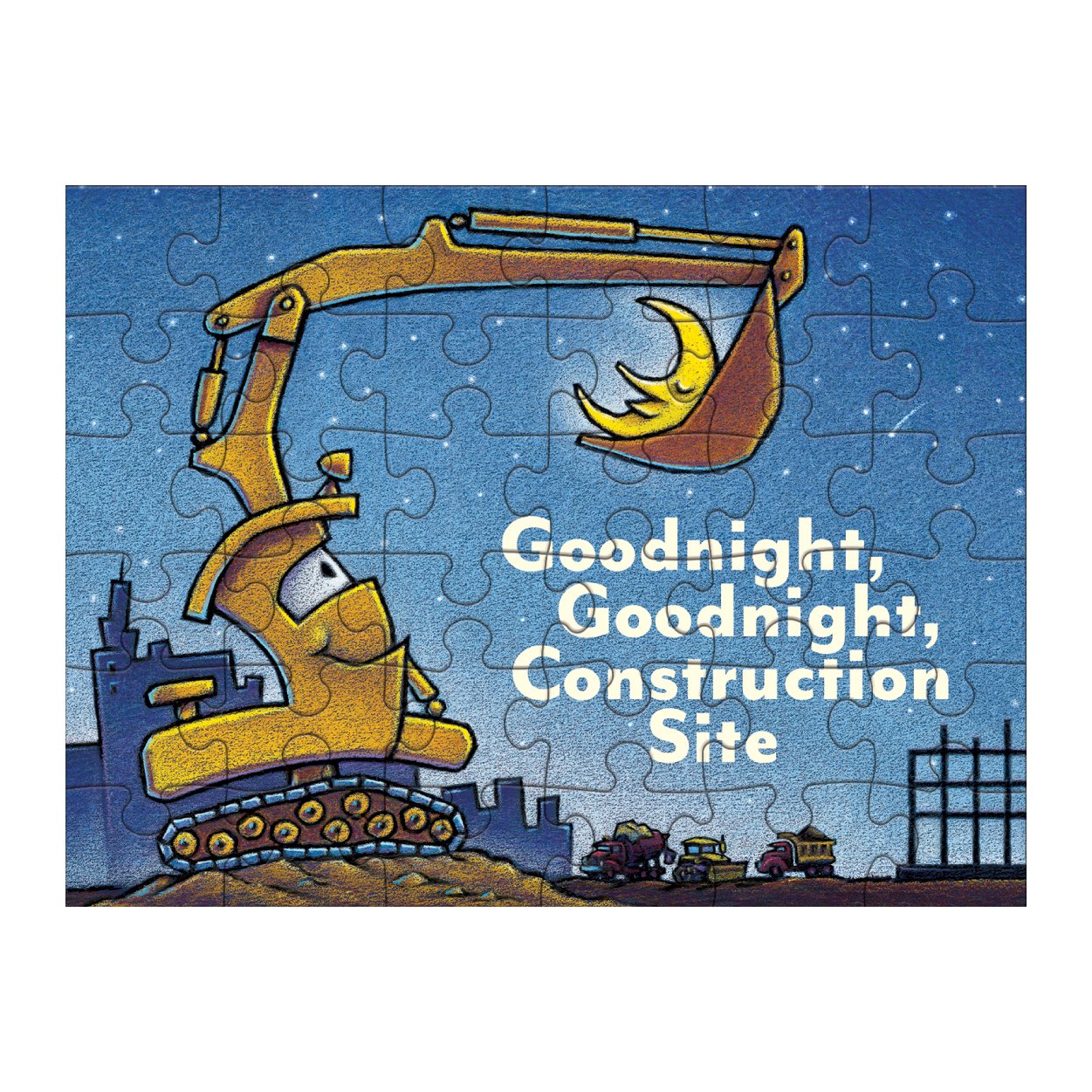 Puzzle to Go - Goodnight, Goodnight, Construction Site | Galison