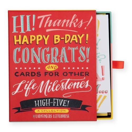 Felicitari - Ladyfingers Letterpress High Five Greeting Card - Mai multe modele | Galison