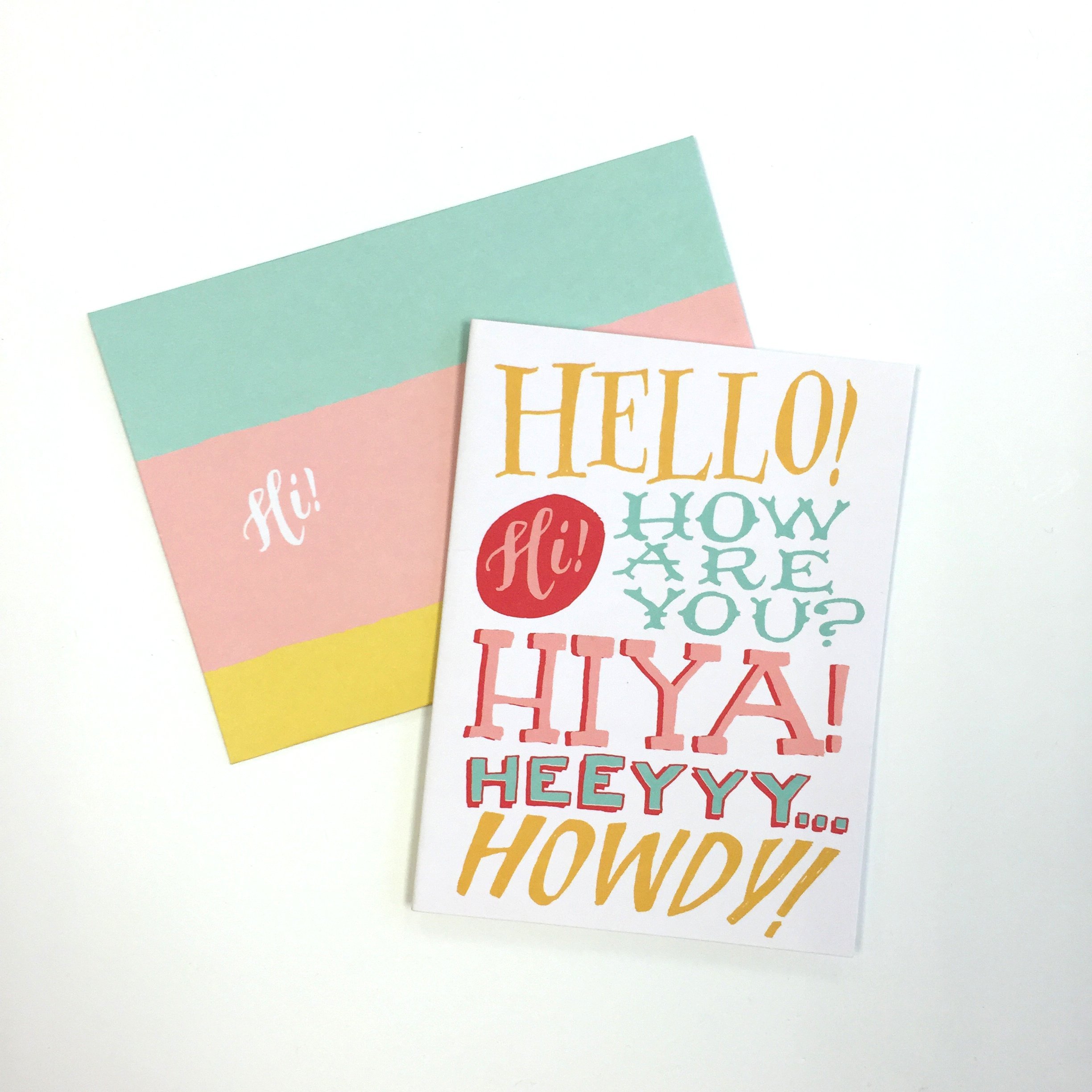 Felicitari - Ladyfingers Letterpress High Five Greeting Card Assortment | Galison