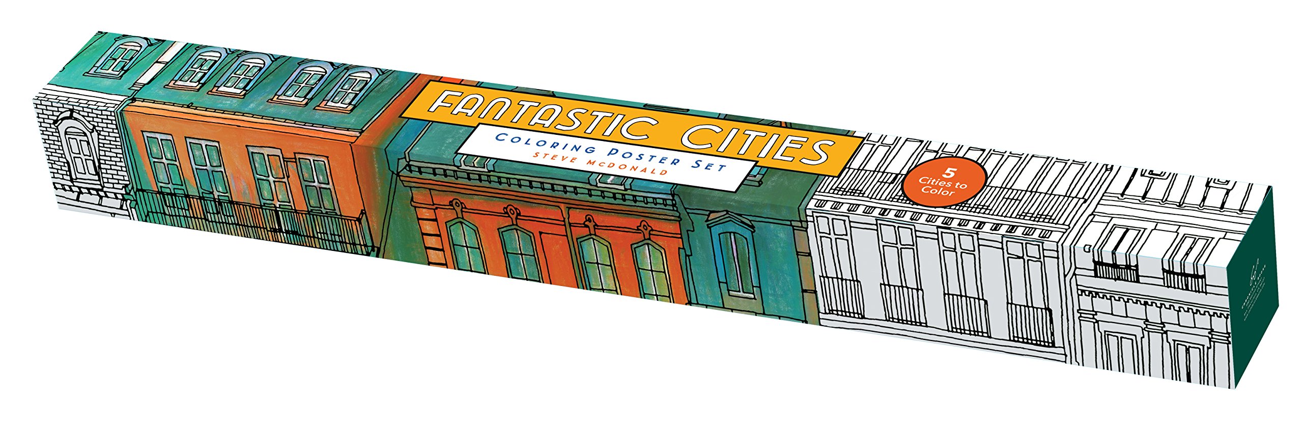 Fantastic Cities - Coloring Poster Set | Steve McDonald