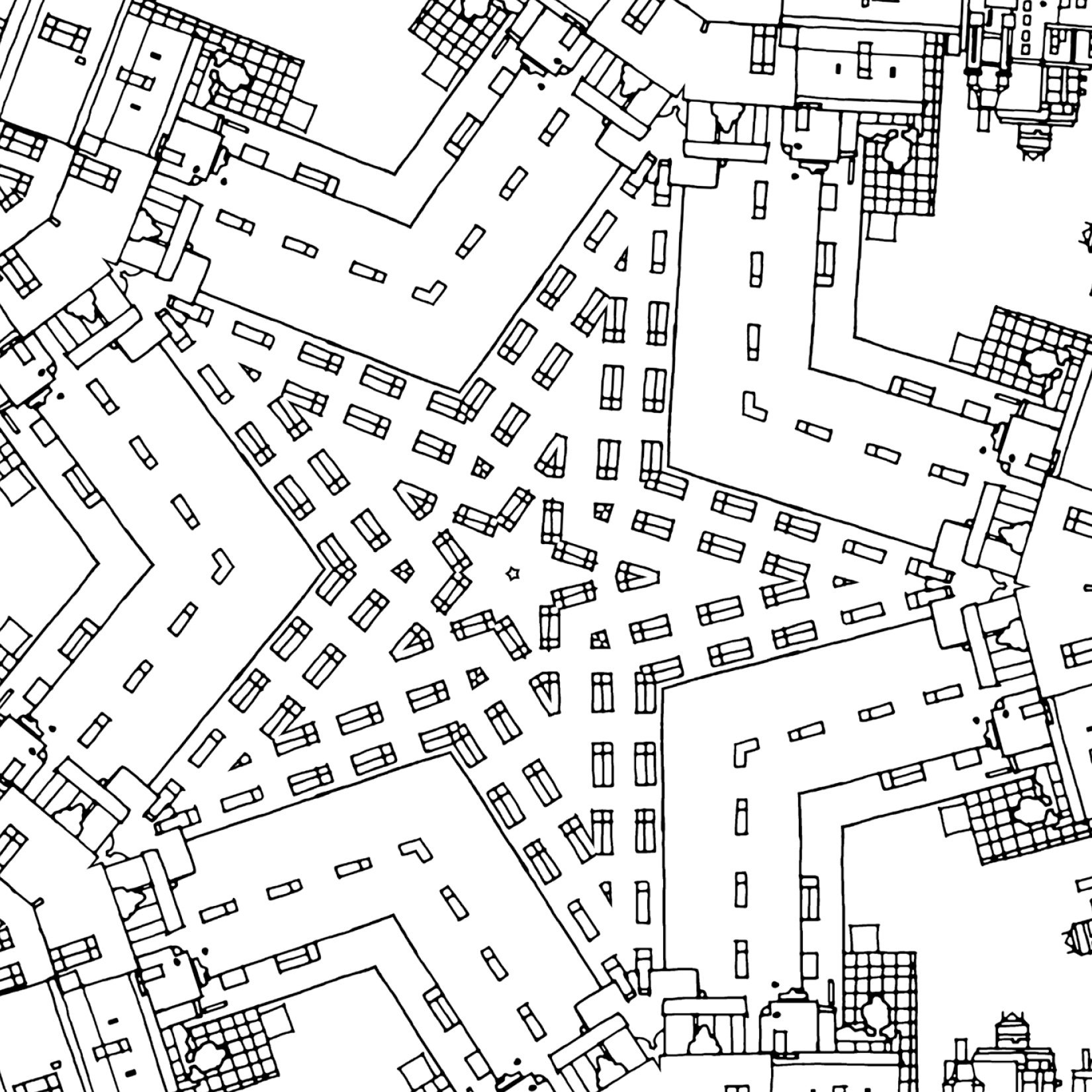 Carte postala de colorat - Fantastic Cities - Mai multe modele |